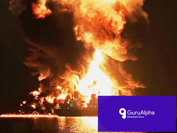 Tanker Algaya Explodes After Hitting Mine in Strait of Hormuz